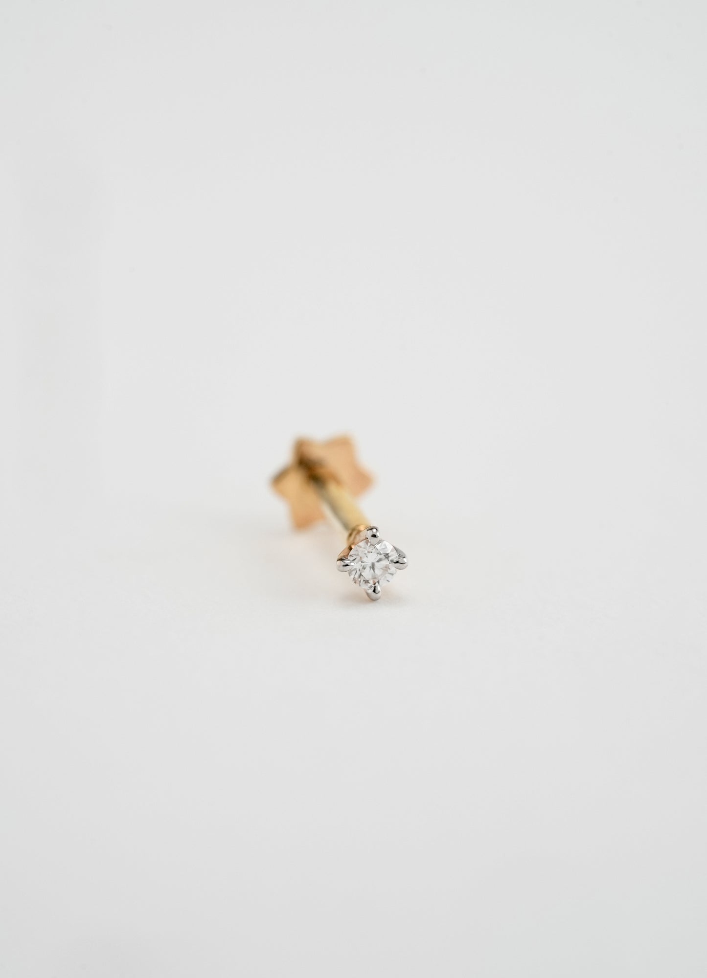18KT Gold Nose Pin (Earstud) - SKU#NP18KTZD058