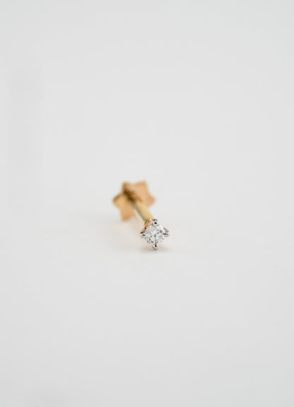 18KT Gold Nose Pin (Earstud) - SKU#NP18KTZD058