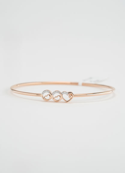18KT Gold Bangle - SKU#BG18KTZD047