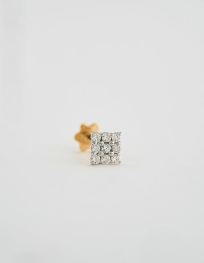 18KT Gold Nose Pin (Earstud) - SKU#NPES18KTZD038