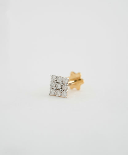 18KT Gold Nose Pin (Earstud) - SKU#NPES18KTZD038
