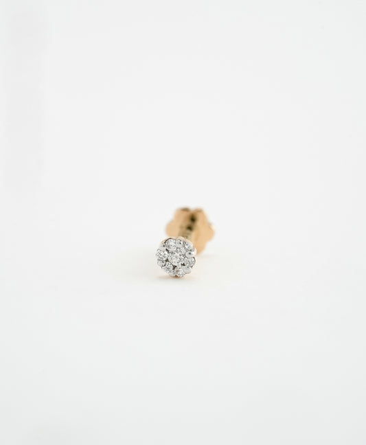 18KT Gold Nose Pin (Earstud) - SKU#NPES18KTZD035