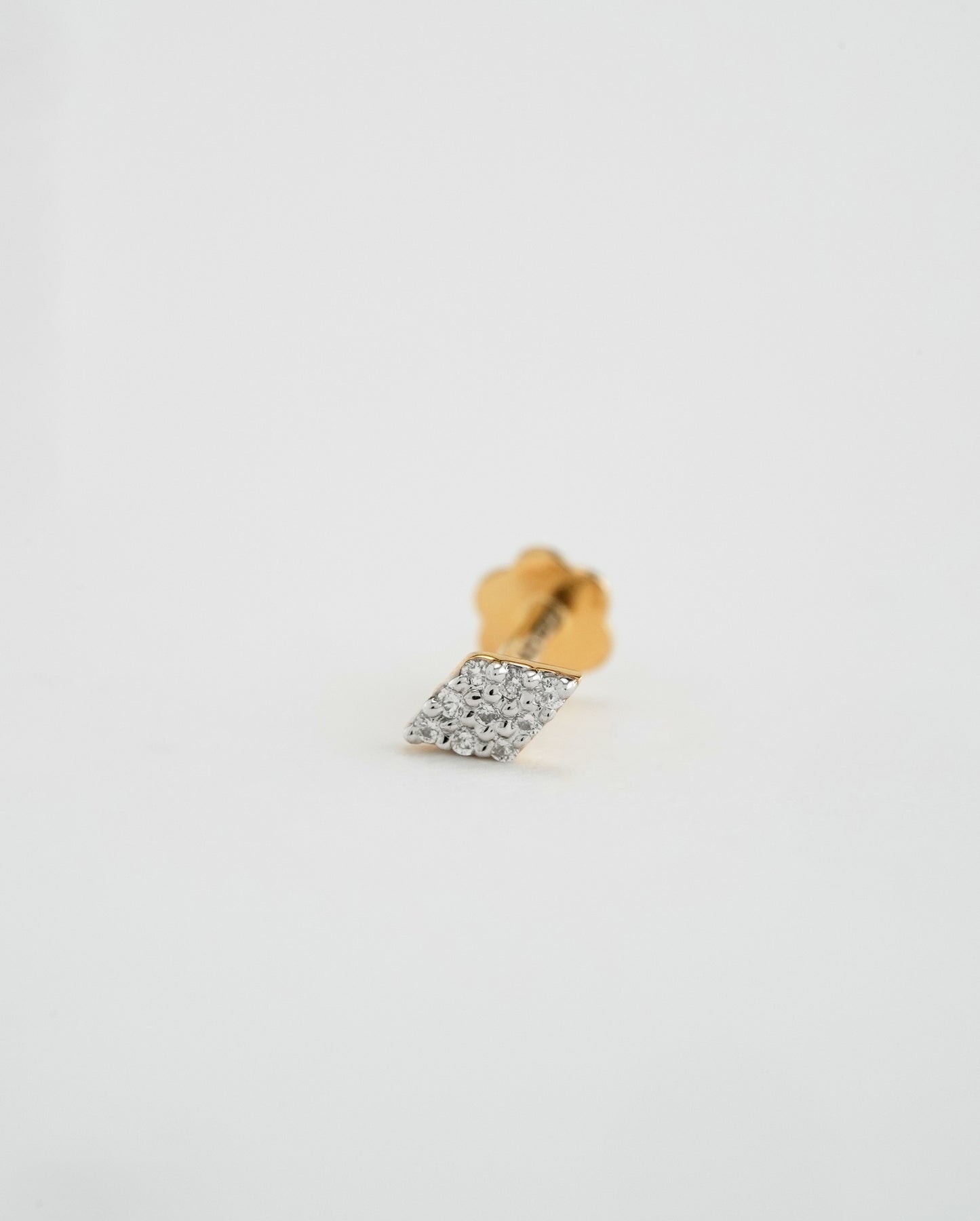 18KT Gold Nose Pin (Earstud) - SKU#NPES18KTZD031