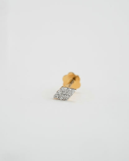 18KT Gold Nose Pin (Earstud) - SKU#NPES18KTZD031