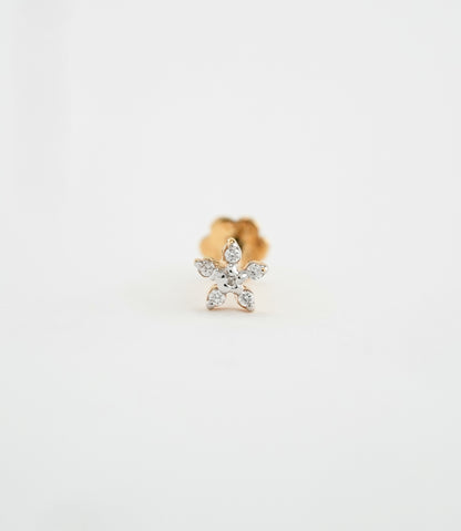 18KT Gold Nose pin (Earstud) - SKU#NP18KTZD029