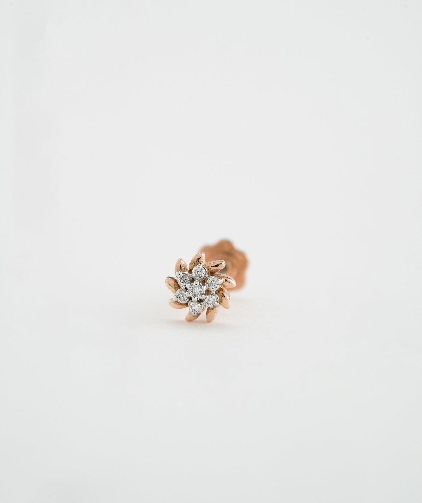 18KT Gold Nose pin (Earstud) - SKU#NP18KTZD027