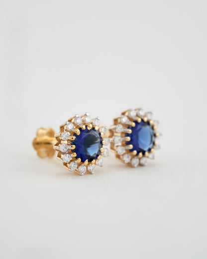 18KT Gold Nose Pin (Earstud) - SKU#ER18KTZD023