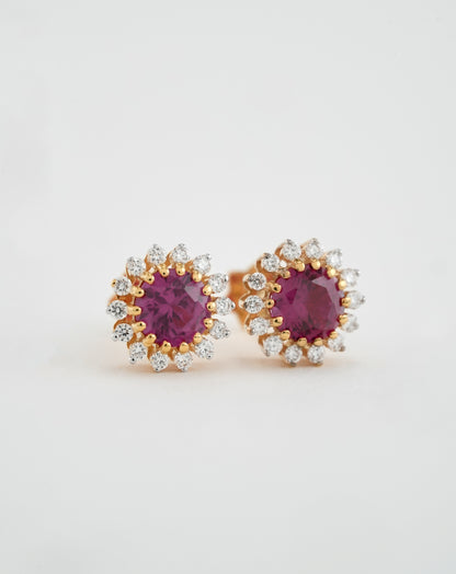 18KT Gold Nose Pin (Earstud) - SKU#ER18KTZD021