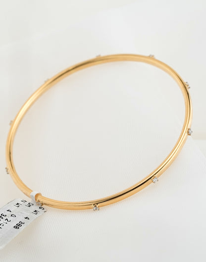 18KT Gold Bangle - ZD#20250001