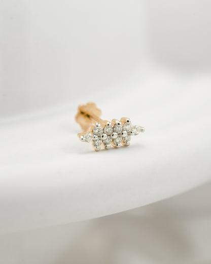 18KT Gold  Nose Pin (Earstud) - SKU#NP18KTZD087