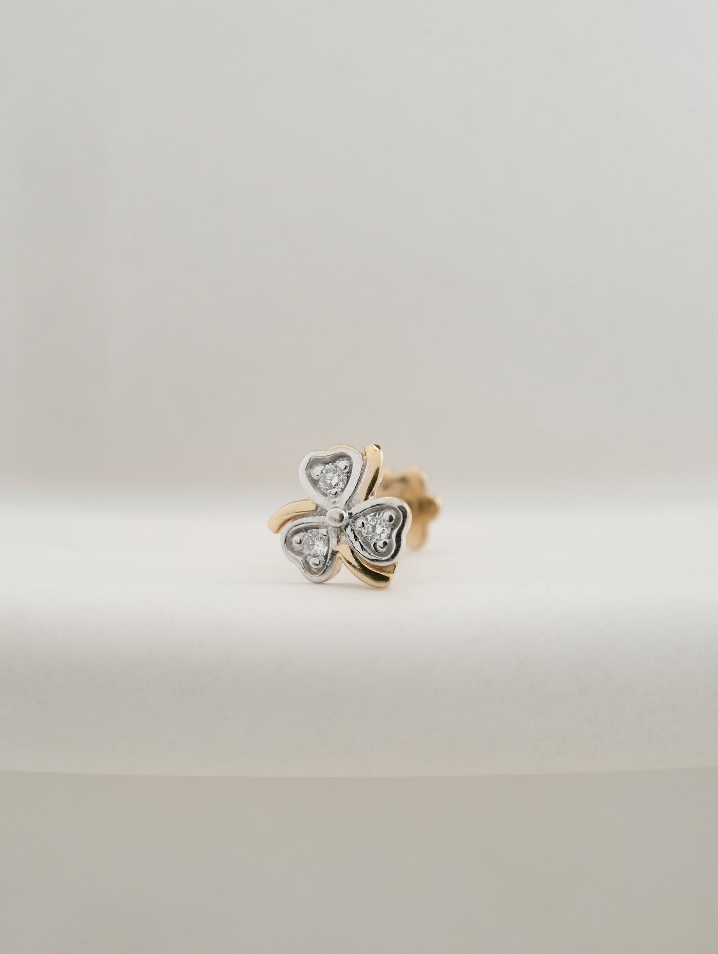 18KT Gold Nose Pin (Earstud) - SKU#NP18KTZD066