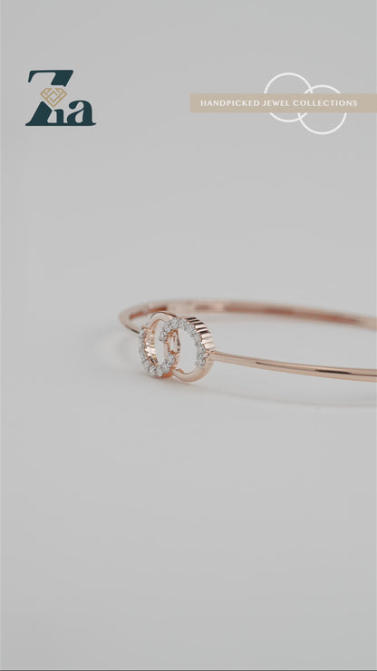 18KT Gold Bangle - ZD#202500049