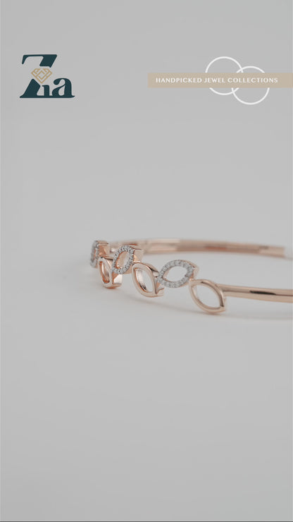 18KT Gold Bangle - SKU#BG18KTZD049