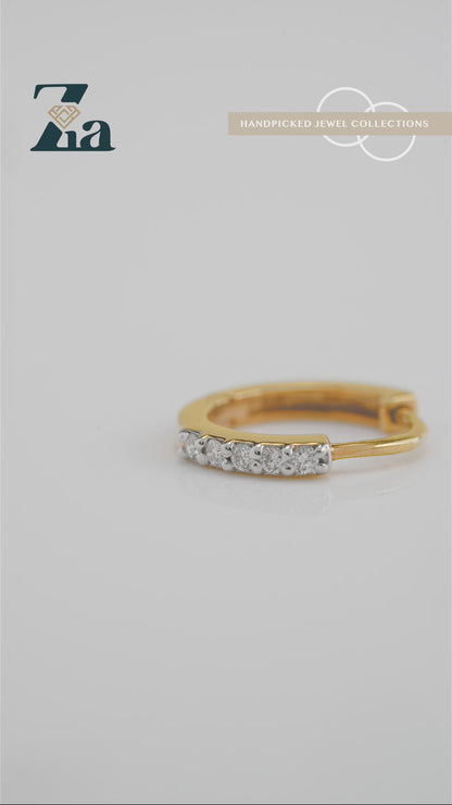 18KT Gold Nose Pin (Earstud) - ZD#202500064