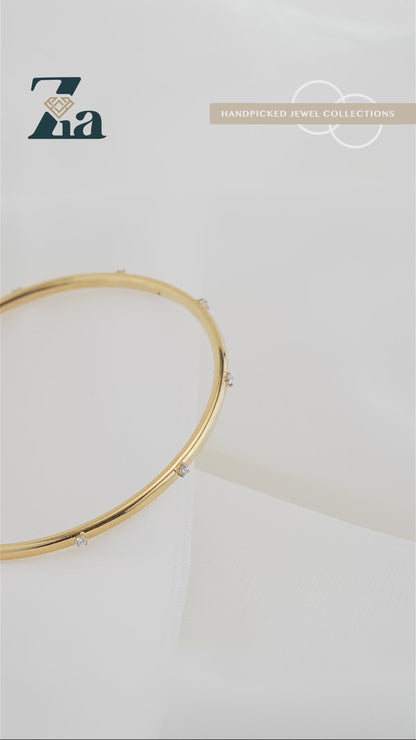 18KT Gold Bangle - ZD#20250001