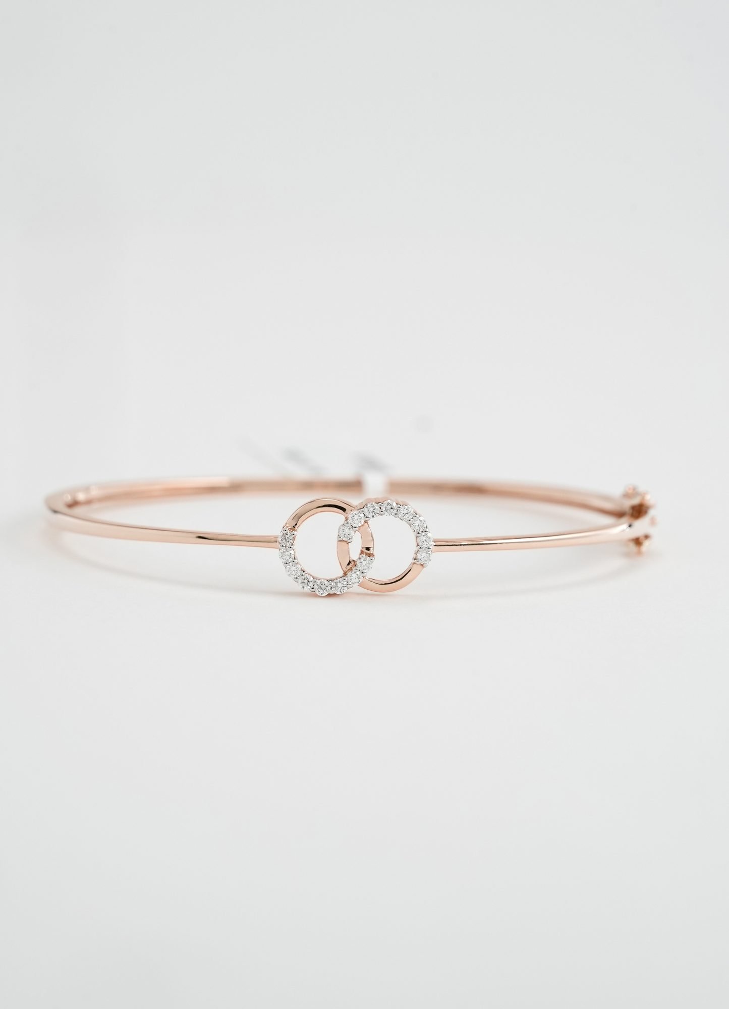 18KT Rose Gold Diamond Bangle 048