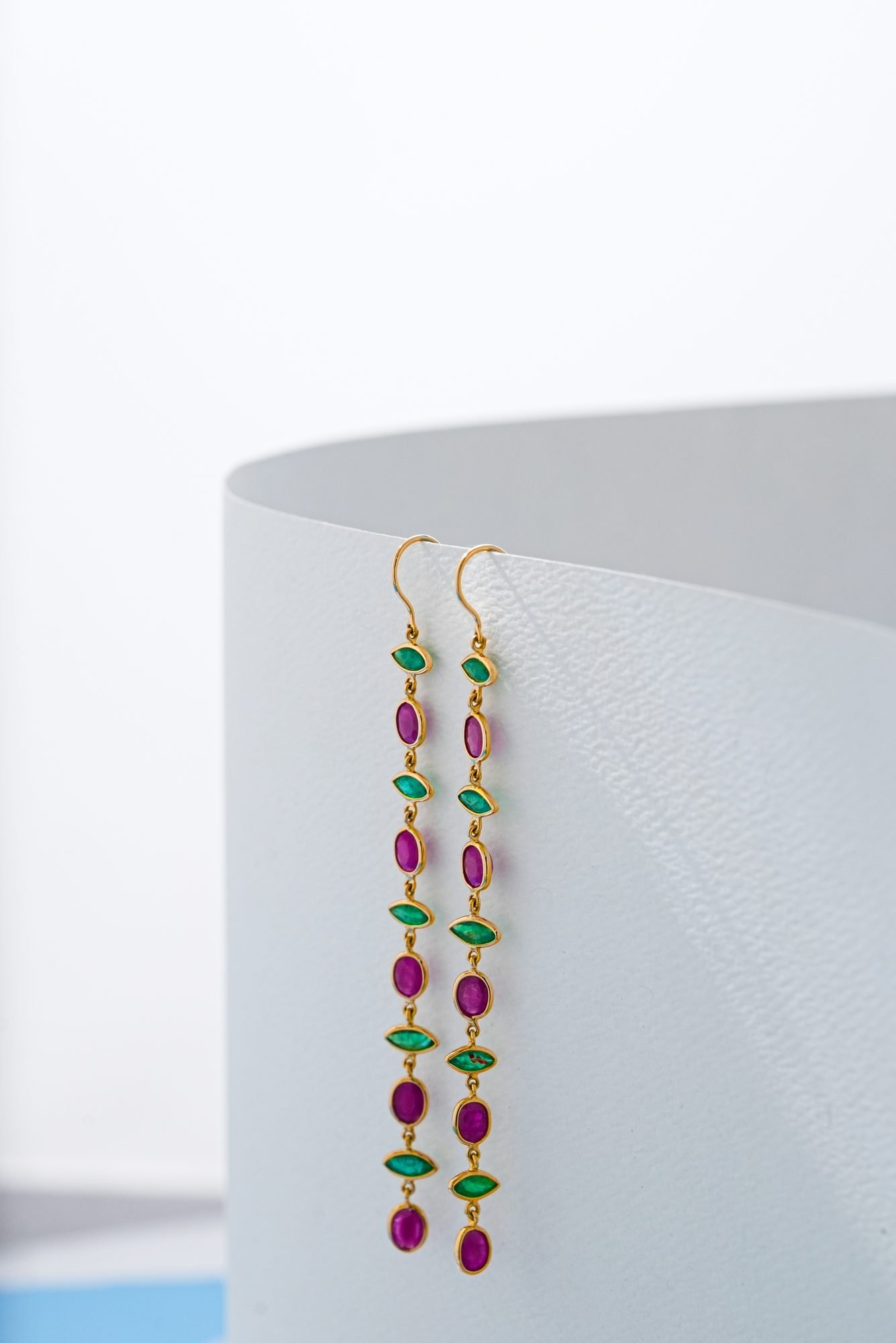 Emerald & Ruby Earring