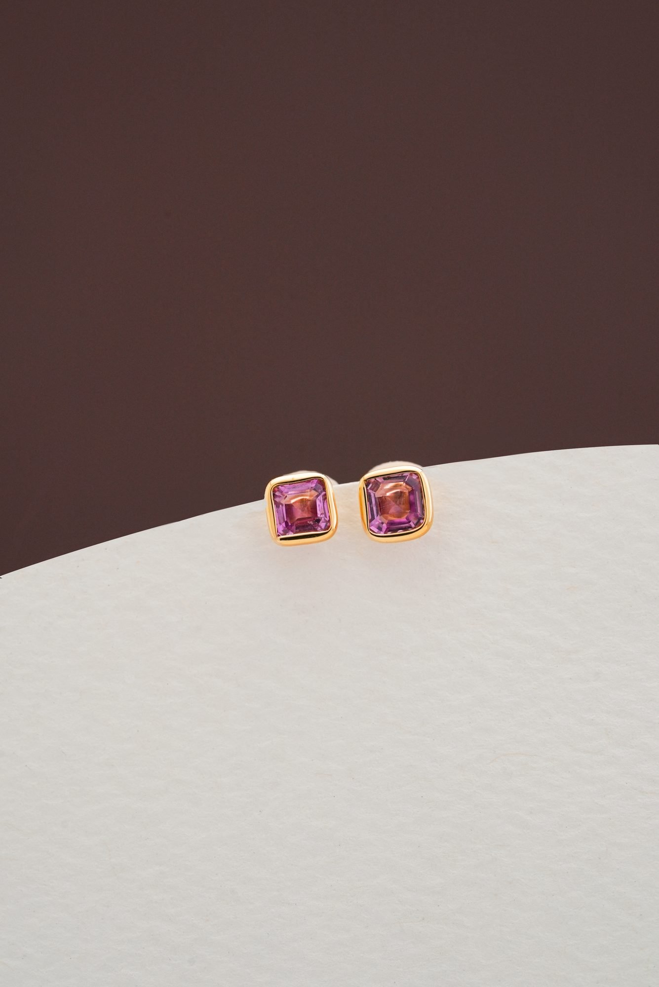Pink Sapphire Earring